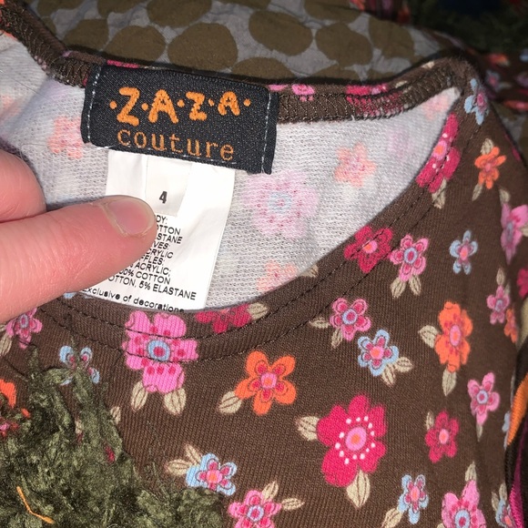 ZAZA Couture by Nordstrom Rainbow Floral Dress size 4 - Picture 2 of 5